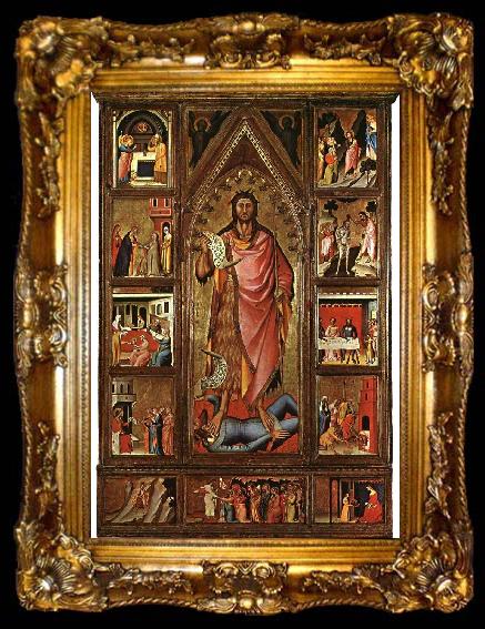framed  BIONDO, Giovanni del Altarpiece of the Baptist fgf, ta009-2
